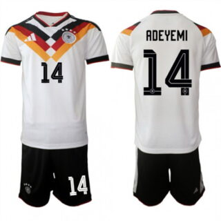 Men's Germany #14 ADEYEMI National Team FIFA x World Cup 2026 Home White On Field Jersey