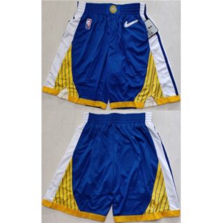 Men's Golden State Warriors Blue Gold Shorts(Run Small)