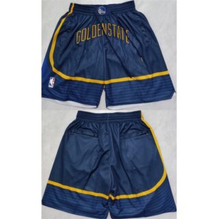 Men's Golden State Warriors Navy Shorts(Run Small)