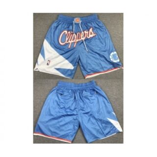 Mens Los Angeles Clippers Blue Shorts (Run Small)