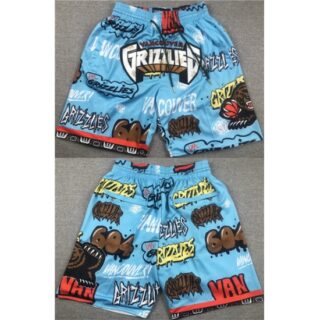 Men's Memphis Grizzlies Blue City Edition Shorts (Run Small)