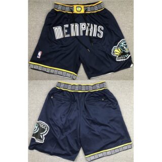 Men's Memphis Grizzlies Navy Shorts (Run Small)