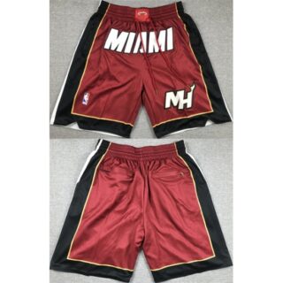 Men's Miami Heat Red Shorts (Run Small)