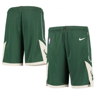 Mens Milwaukee Bucks Green NBA Shorts (Run Smaller)