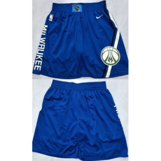Mens Milwaukee Bucks Royal Shorts (Run Small)