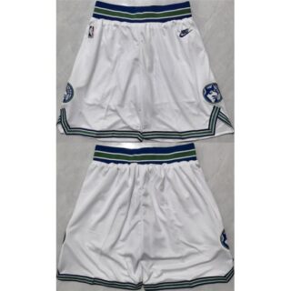 Men's Minnesota Timberwolves White 2025 Shorts (Run Small)