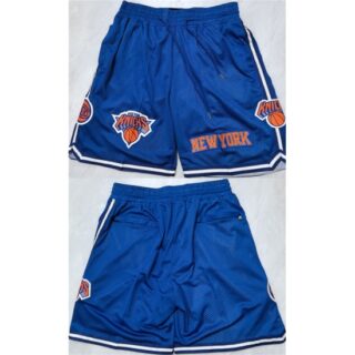 Men's New Yok Knicks Royal Shorts (Run Small)