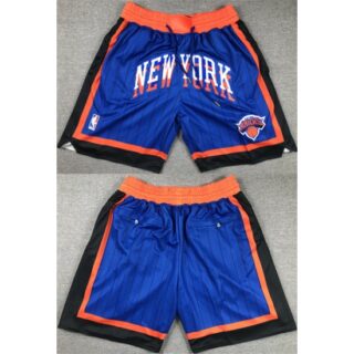 Men's New York Knicks Royal City Edition Shorts (Run Small)