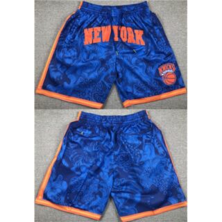 Men's New York Knicks Royal Shorts (Run Small)