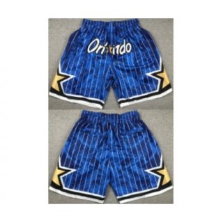 Mens Orlando Magic Blue Shorts(Run Small)
