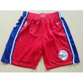 Men's Philadelphia 76ers Red NBA Shorts (Run Smaller)