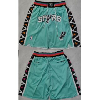 Men's San Antonio Spurs Teal City Edition Shorts (Run Small)