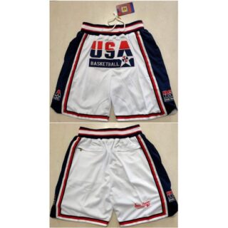 Men's Team USA White Shorts (Run Small)