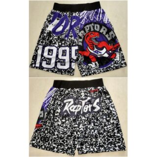 Men's Toronto Raptors Black Mitchell&Ness Shorts (Run Smaller)