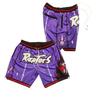 Mens Toronto Raptors Purple Shorts (Run Small)