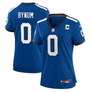 Women's Indianapolis Colts #0 Camryn Bynum Limited Blue Heather Royal Alternate 2 Indiana Nights Jersey