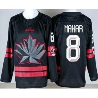 Youth Canada #8 Cale Makar Black 2026 Olympics Authentic Jersey