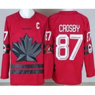 Youth Canada #87 Sidney Crosby Red 2026 Olympics Authentic Jersey
