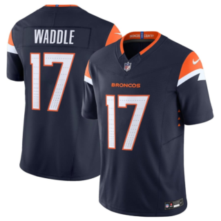 Youth Denver Broncos #17 Jaylen Waddle Navy 2026 F.U.S.E Vapor Untouchable Limited Stitched Jersey